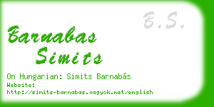barnabas simits business card